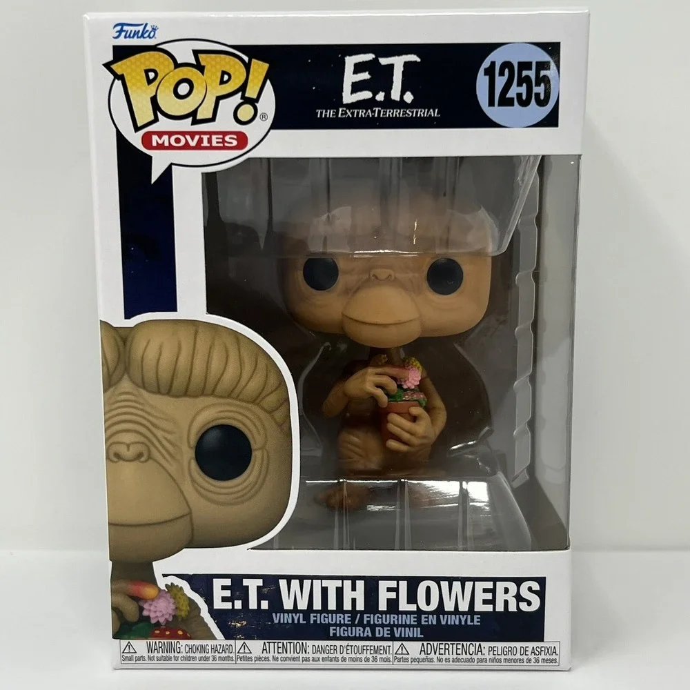 Funko Pop! Movies: E.T. And Elliot - E.T with flowers #1255 and Elliot #1256 NIB - Picture 13 of 16